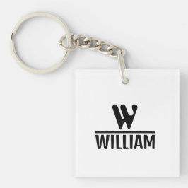 Personalize Monogram Name Acrylic Keychain Schlüsselanhänger
