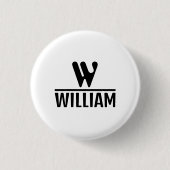 Personalize Monogram Name Button (Vorderseite)