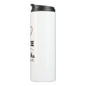 Personalize Name Coffee Lover Gift for Her Thermosbecher (Nach rechts gedreht)