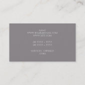 Personalize Name - Marsala Rose Visitenkarte (Rückseite)