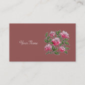 Personalize Name - Marsala Rose Visitenkarte (Vorderseite)