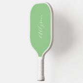 Personalize Name, White Script, Vertical on Sage Pickleball Schläger (Links)
