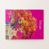 Personalize names Deer Jigsaw Puzzle (Horizontal)