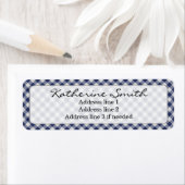 Personalize: Navy Blue Gingham Karo Pattern (Insitu)