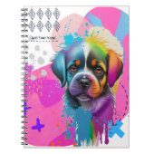 PERSONALIZE: Niedliches Puppy-Dop-Notebook Notizblock (Vorderseite)