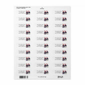 Personalize Patriotic Gnome Return Address Labels (Vorne)