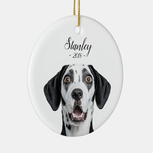 personalize pet name & picture keramik ornament (Rechts)