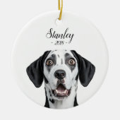 personalize pet name & picture keramik ornament (Vorne)