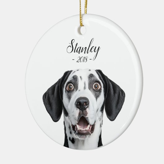 personalize pet name & picture keramik ornament (Links)