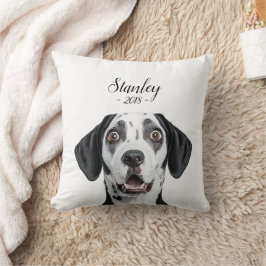 personalize pet name & picture kissen