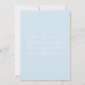 Personalize Peter das Kaninchen Foto Vielen Dank Dankeskarte (Rückseite)