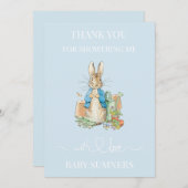 Personalize Peter das Kaninchen Foto Vielen Dank Dankeskarte (Vorne/Hinten)