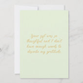 Personalize Peter das Kaninchen Foto Vielen Dank Dankeskarte (Rückseite)