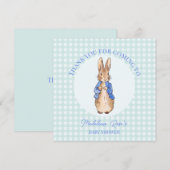 Personalize Peter das Kaninchen Vielen Dank Dankeskarte (Vorne/Hinten)