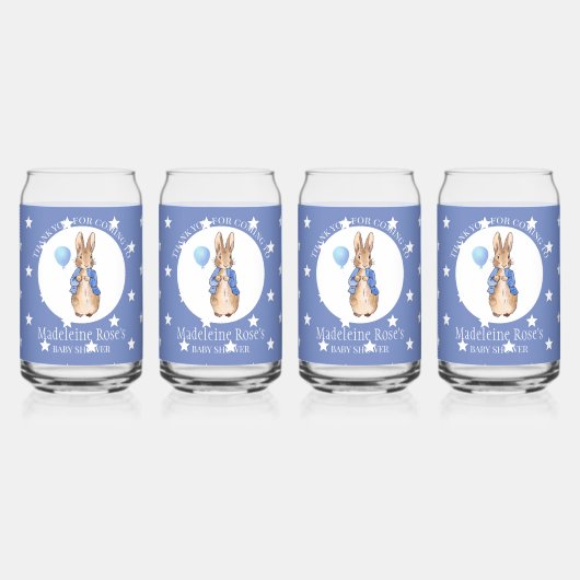 Personalize Peter das Kaninchen Vielen Dank Dosenglas (Hinten)