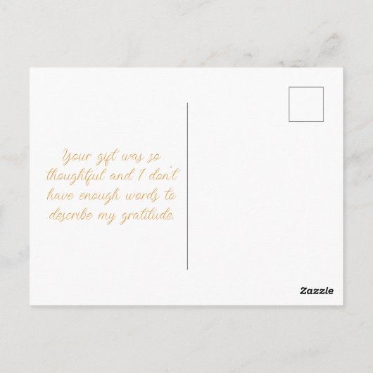 Personalize Peter das Kaninchen Vielen Dank Postkarte (Rückseite)