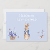 Personalize Peter rabbit Baby Shower Ankündigung (Vorderseite)
