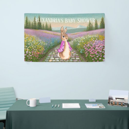 Personalize Peter rabbit Baby Shower Banner (Messeveranstaltung)