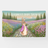 Personalize Peter rabbit Baby Shower Banner (Horizontal)