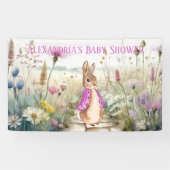Personalize Peter rabbit Baby Shower Banner (Horizontal)