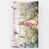 Personalize Peter rabbit Baby Shower Banner (Vertikal)