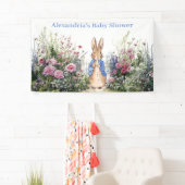 Personalize Peter rabbit Baby Shower Banner (Insitu)