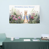 Personalize Peter rabbit Baby Shower Banner (Messeveranstaltung)