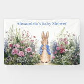 Personalize Peter rabbit Baby Shower Banner (Horizontal)