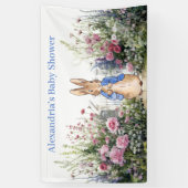 Personalize Peter rabbit Baby Shower Banner (Vertikal)