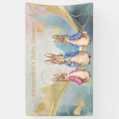 Personalize Peter rabbit Baby Shower Banner (Vertikal)