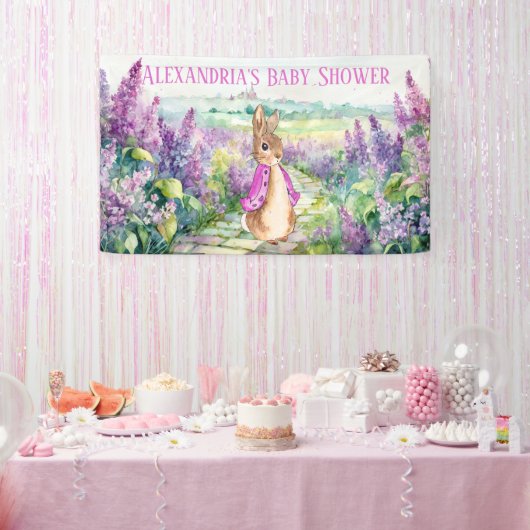 Personalize Peter rabbit Baby Shower Banner (Party)