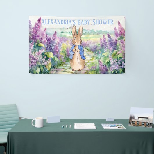 Personalize Peter rabbit Baby Shower Banner (Messeveranstaltung)
