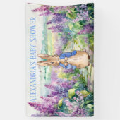 Personalize Peter rabbit Baby Shower Banner (Vertikal)