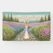 Personalize Peter rabbit Baby Shower Banner (Horizontal)