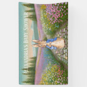 Personalize Peter rabbit Baby Shower Banner (Vertikal)