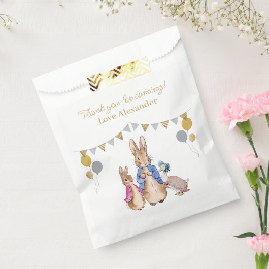 Personalize Peter rabbit weiß Vielen Dank Geschenktütchen (Versiegelt)