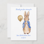 Personalize Peter the Rabbit Vielen Dank (Vorderseite)