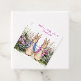 Personalize Peter und Flopsy danke Geschenkanhänger