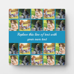Personalize photo collage and text fotoplatte