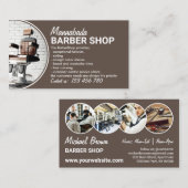 Personalize Photo Hairdresser Barber Salon Visitenkarte (Vorne/Hinten)