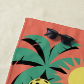 PERSONALIZE Pickleball Paradise Strandtuch (Beispiel)