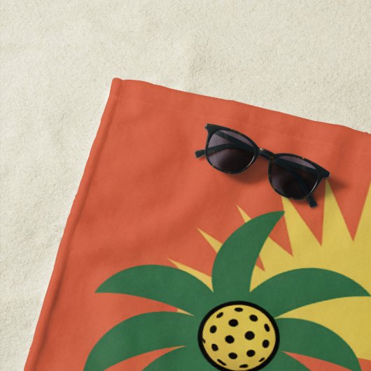 PERSONALIZE Pickleball Paradise Strandtuch (Beispiel)