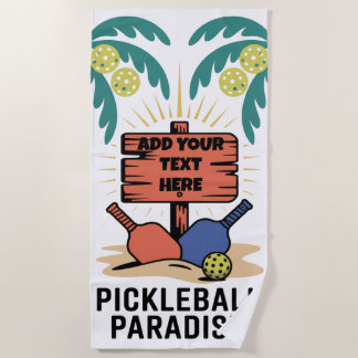 PERSONALIZE Pickleball Pickleball Paradies Strandtuch