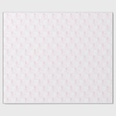 Personalize, Pink First Holy Communion Cross Host Geschenkpapier (Flach)