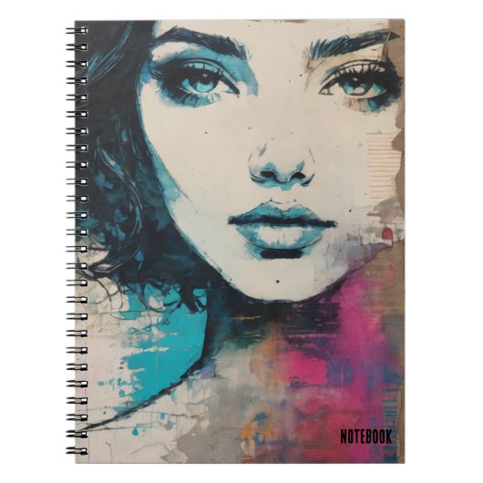 PERSONALIZE: Portrait "Ich sehe" | Notebook-Journa Notizblock (Vorderseite)