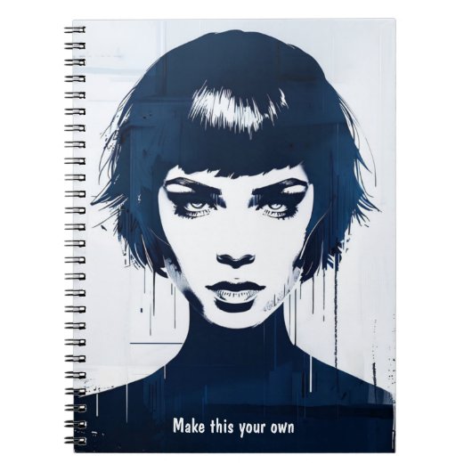 PERSONALIZE Portrait Stay Focused | Notebook Notizblock (Vorderseite)