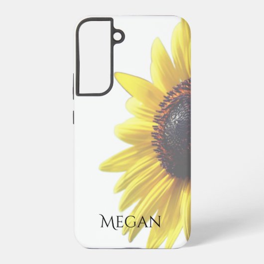 Personalize Pretty Yellow Sunflower Samsung Galaxy Hülle (Rückseite)