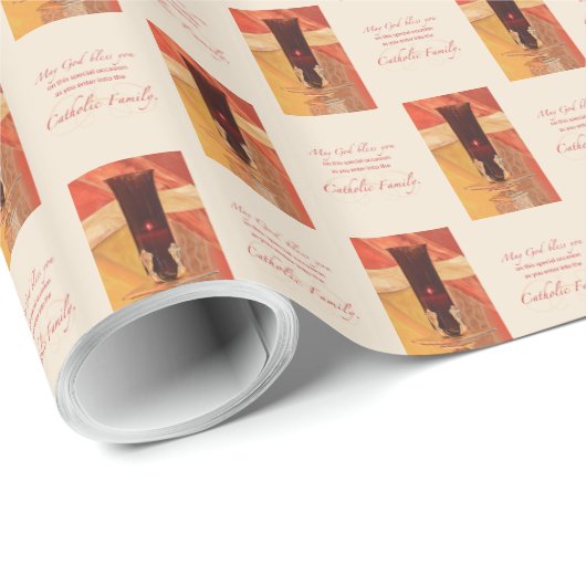 Personalize, RCIA Herzlichen Glückwunsch, katholis Geschenkpapier (Rolleneckpunkt)