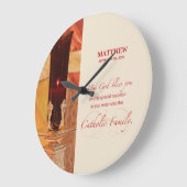 Personalize, RCIA Herzlichen Glückwunsch, katholis Große Wanduhr (Winkel)