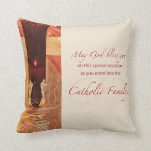 Personalize, RCIA Herzlichen Glückwunsch, katholis Kissen